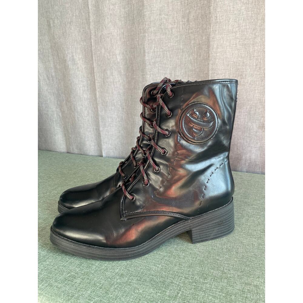 Women’s Sam & Libby Black Combat Boots – Size 11 - Picture 4 of 9